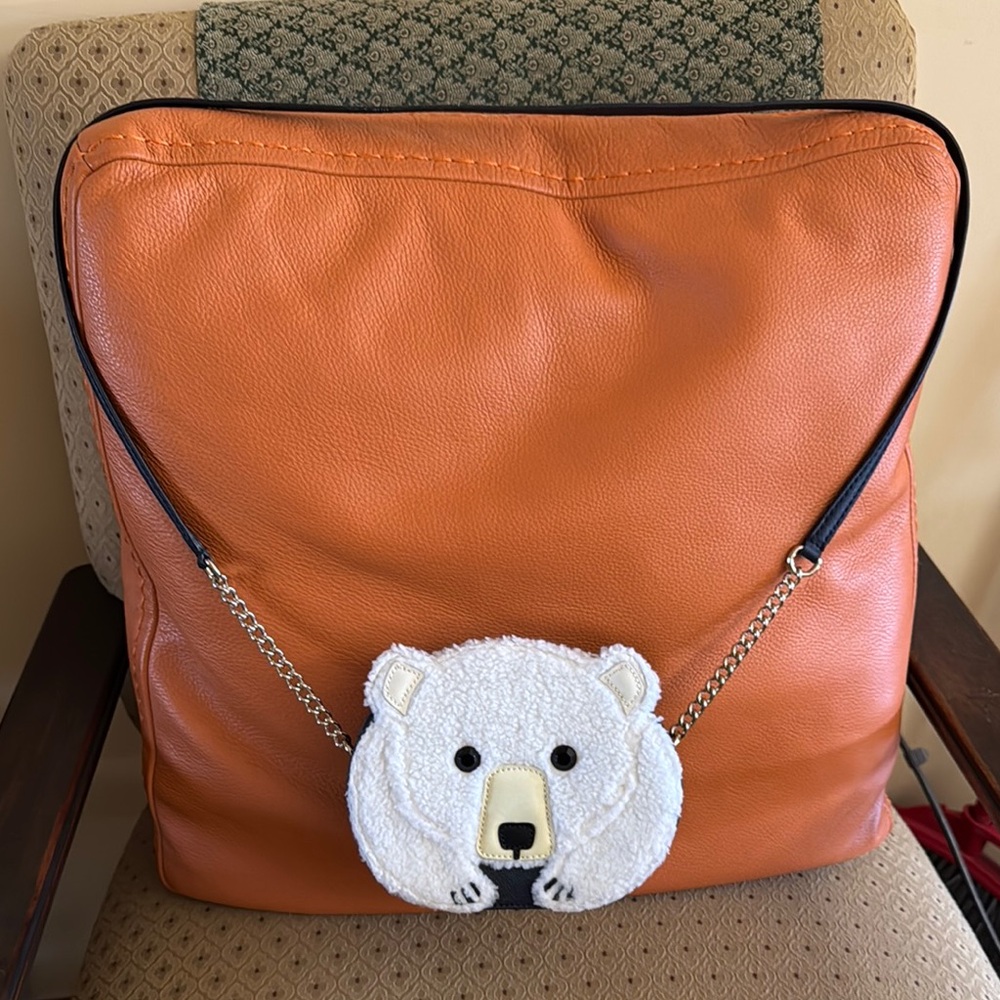 Kate Spade Polar Bear Leather Crossbody handbag